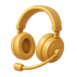 Støtte og vejledning - headset ikon